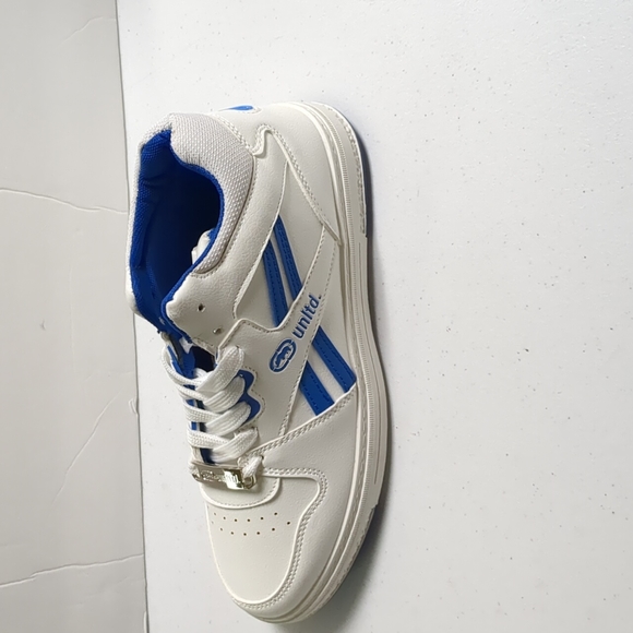 Ecko Unlimited Shoes Men's Size 8 White & Blue Mid-Top Athletic Running Shoes - Picture 5 of 7